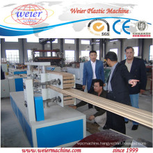 wood plastic composite wpc fence post decking production line